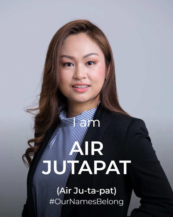 Photo of Air Jutapat, phonetically spelt Air Ju-ta-pat