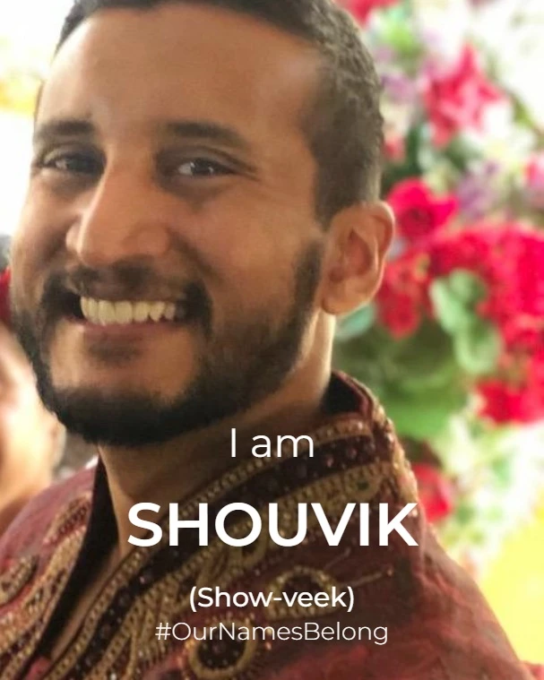 Photo of Shouvik, phonetically spelt Show-veek