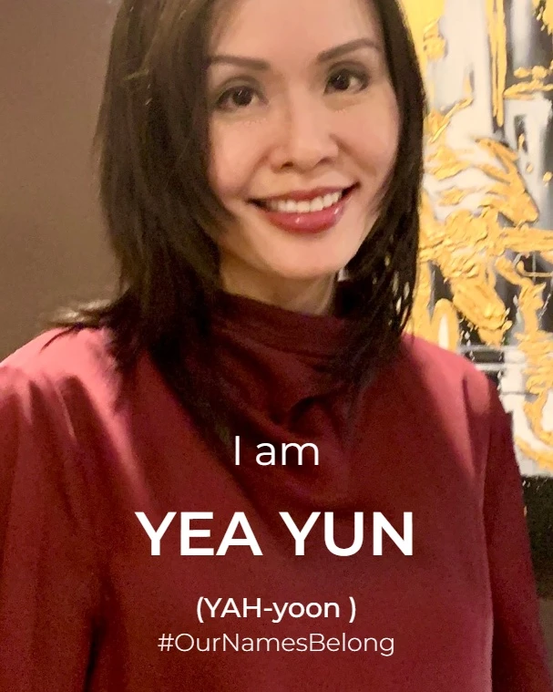 Photo of Yea Yun, phonetically spelt YAH-yoon